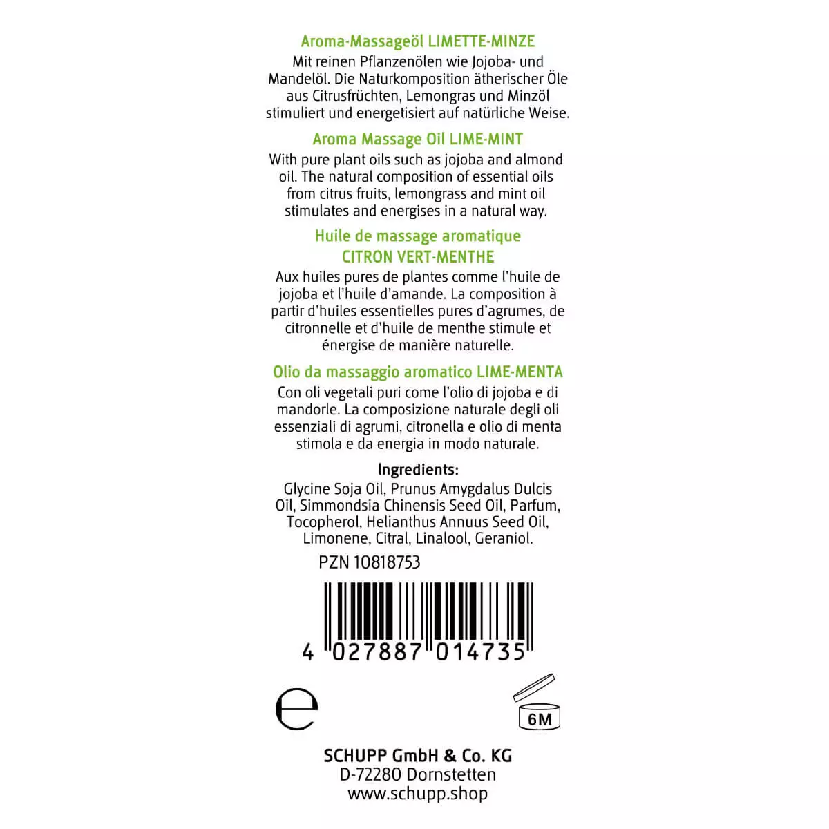 Huile de massage aromatique Huile de massage aromatique