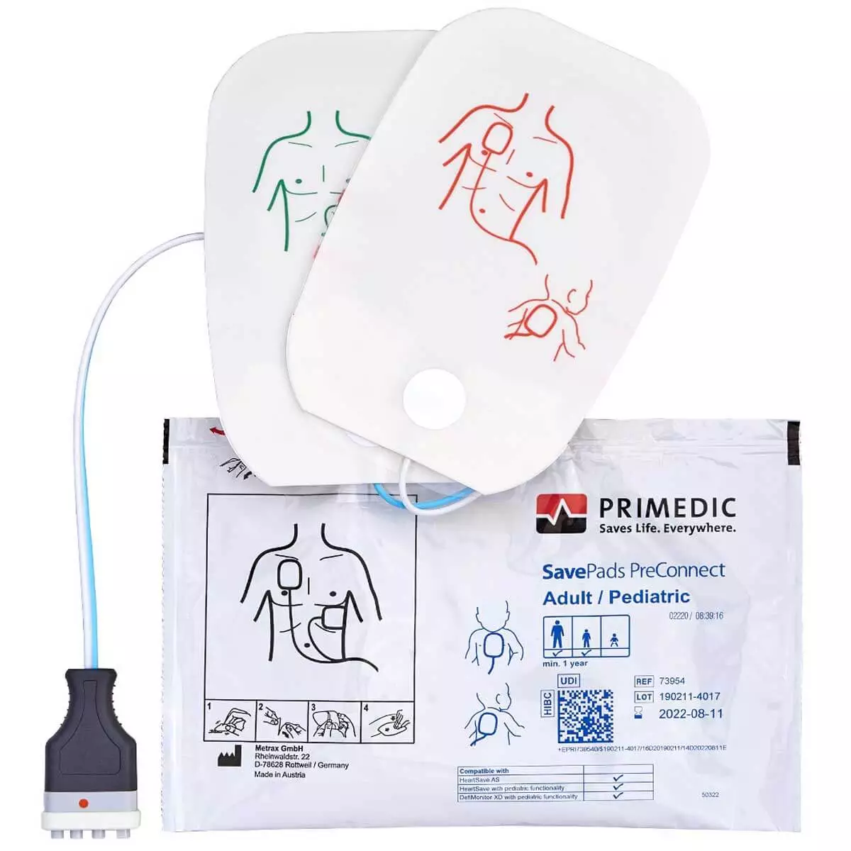  Kit d'électrodes SavePads PreConnect