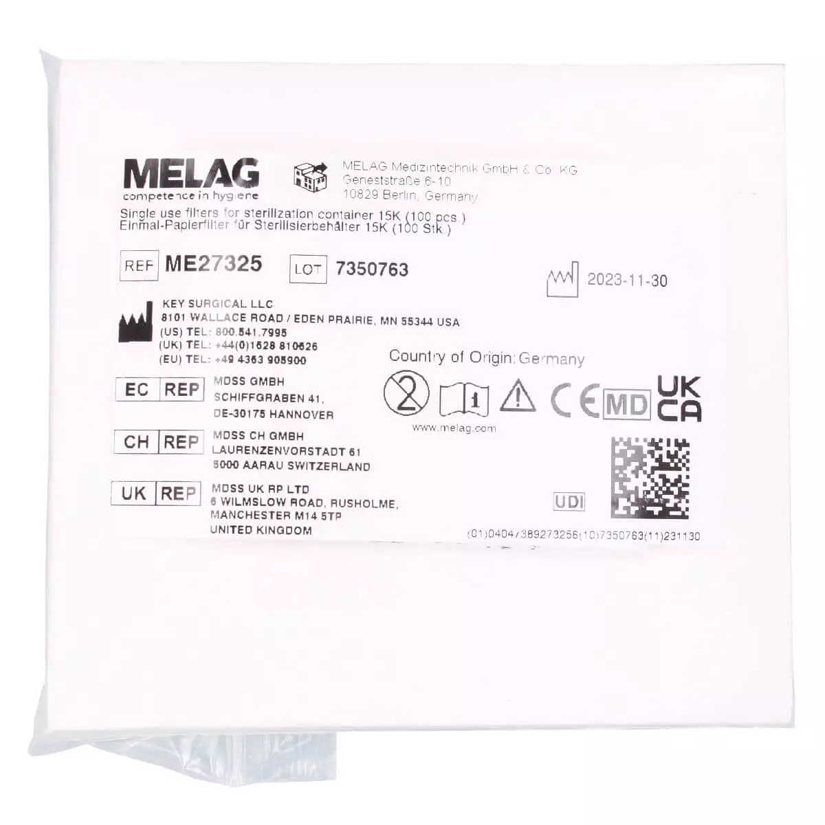  Papieren filter voor eenmalig gebruik