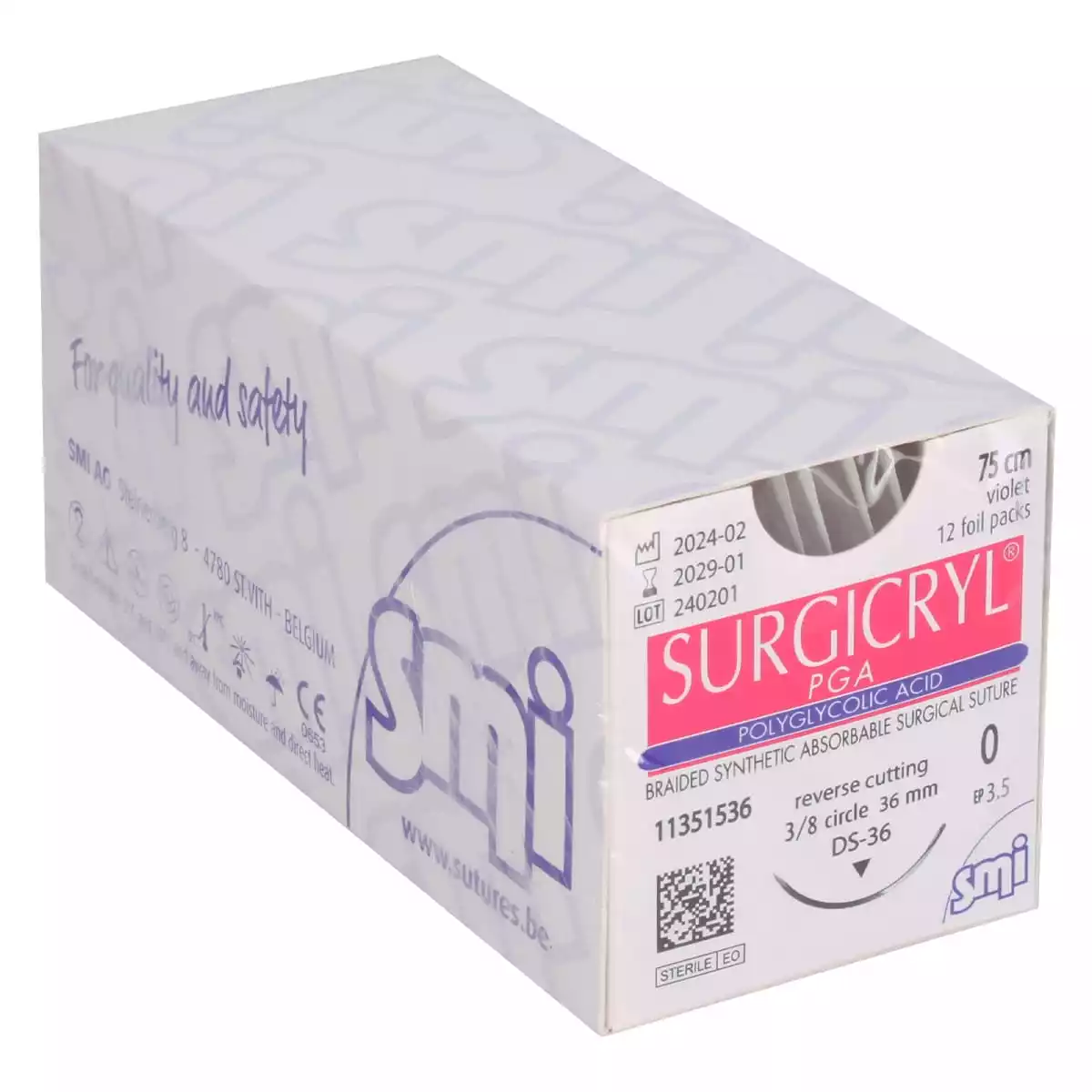  Matériel de suture Surgicryl PGA