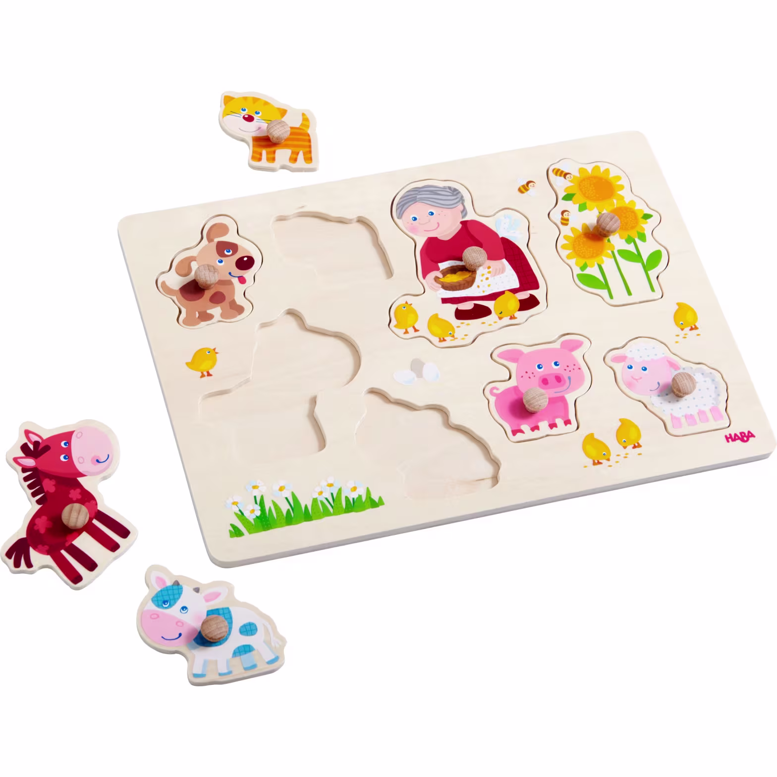 Puzzle à boutons « Les animaux de Mamie »