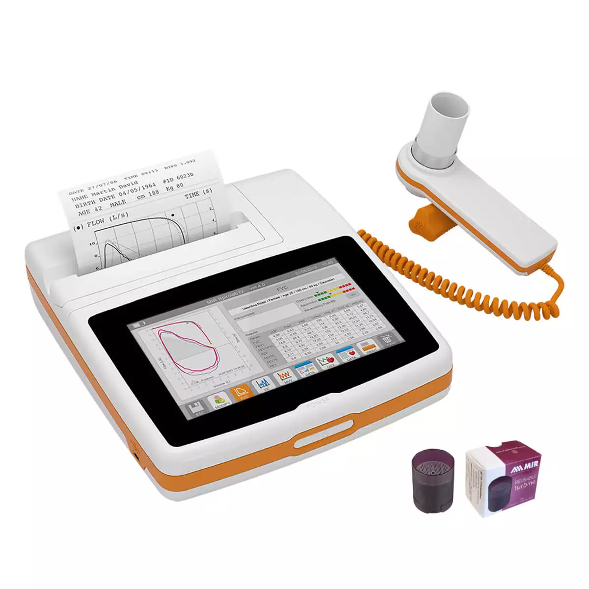  Nieuwe Spirolab draagbare touchscreen-spirometer