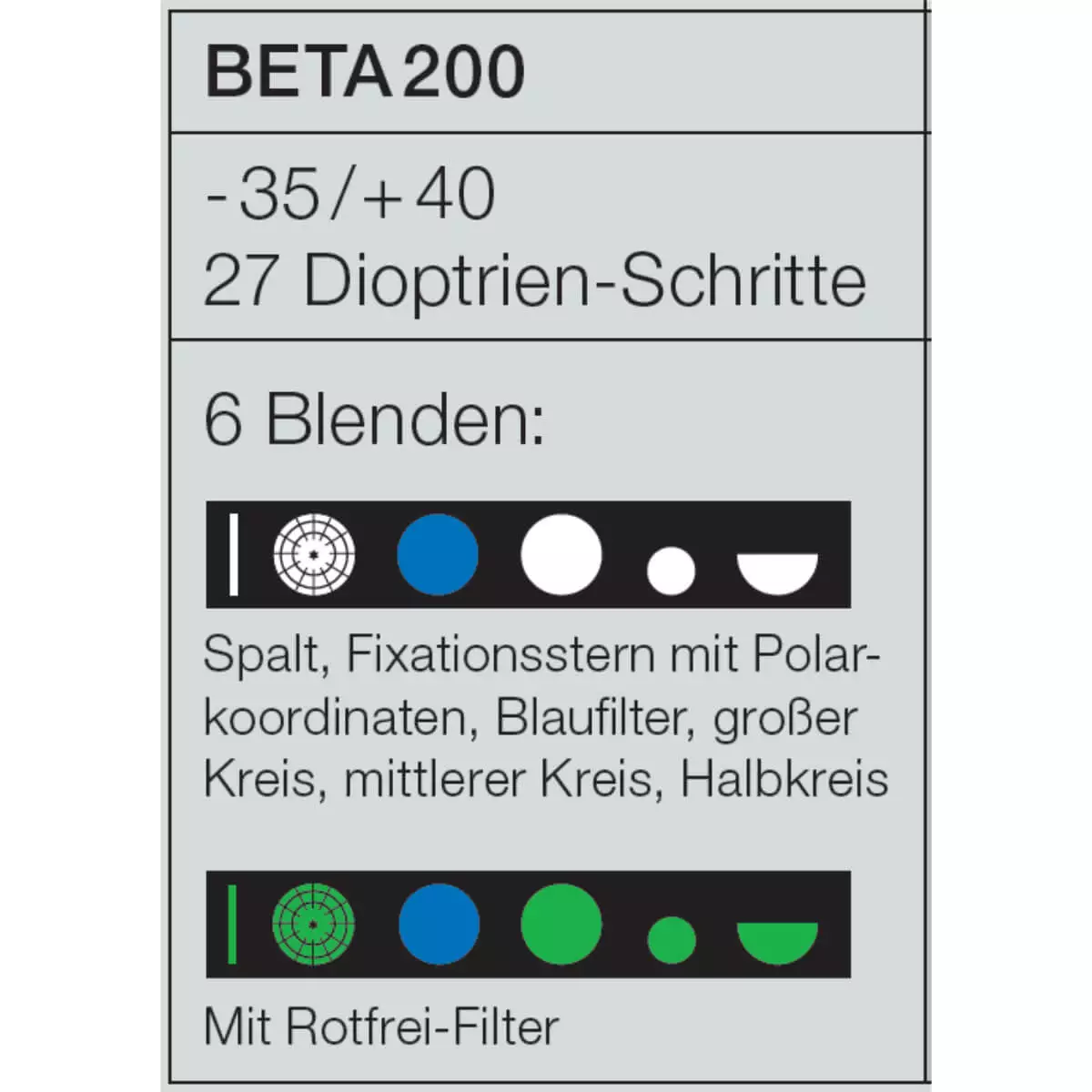  HEINE BETA 200 LED Oftalmoscoop in een set