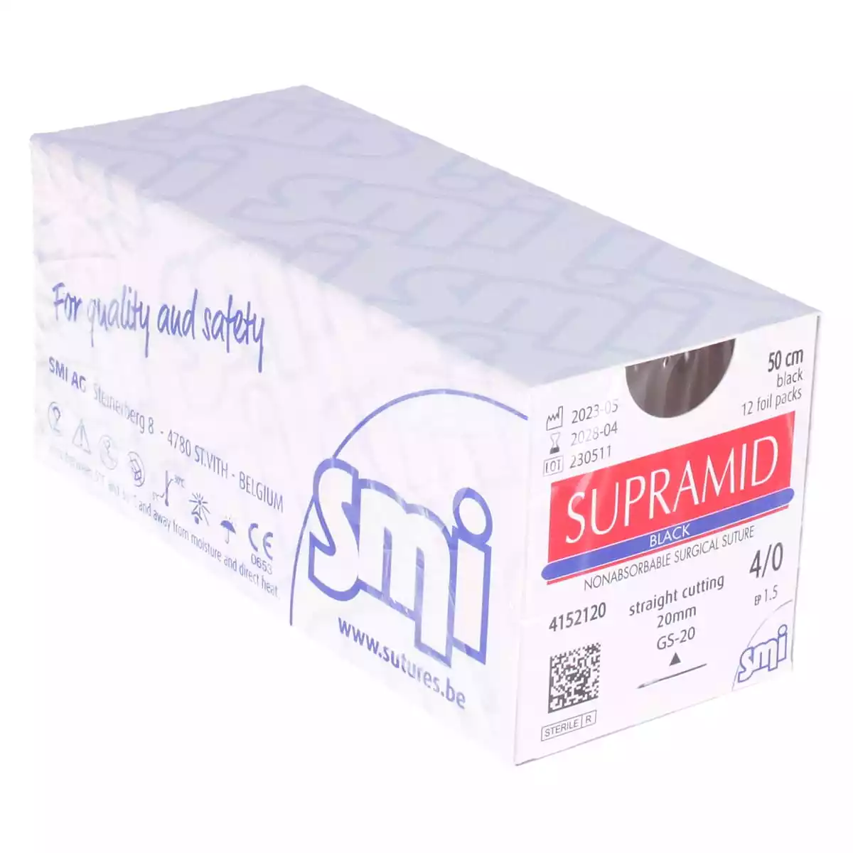  Supramide Zwart Nahtmateriaal