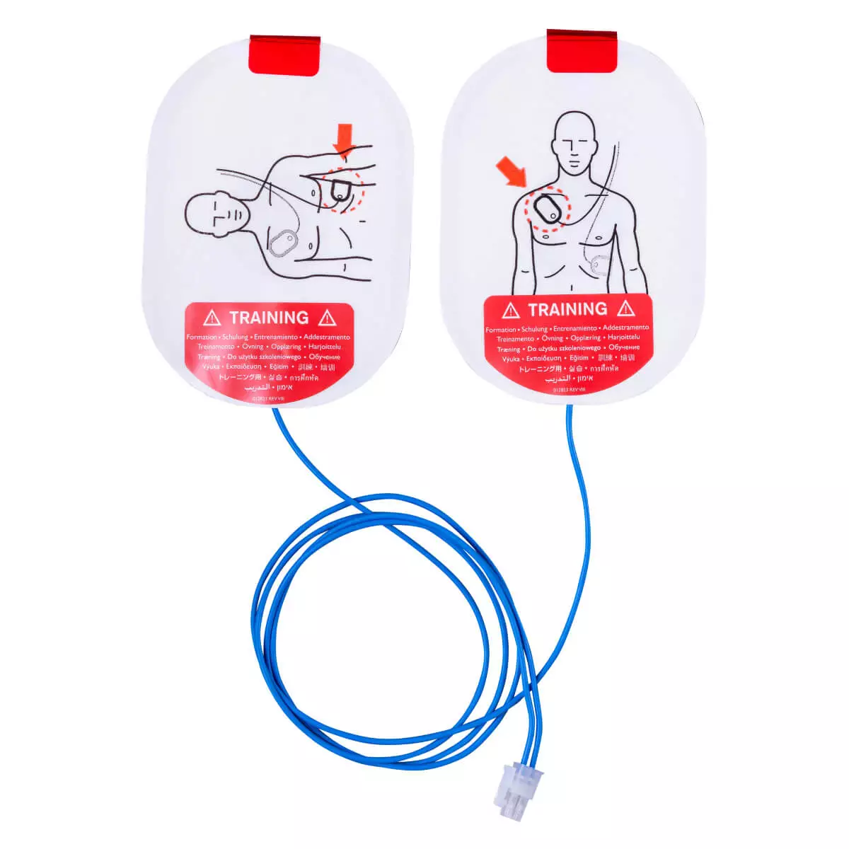  Électrodes de formation de rechange pour le HeartStart HS1