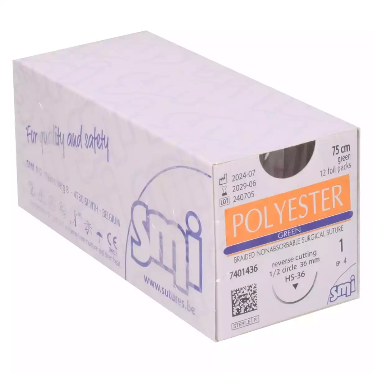  Matériel de suture Polyester Green