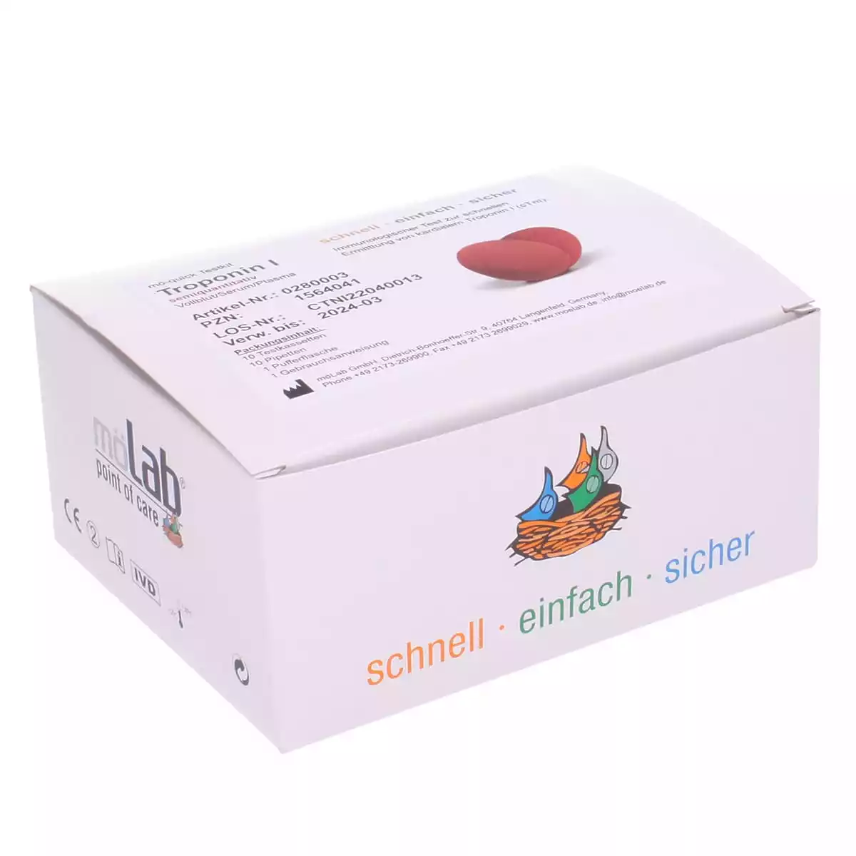  Test de troponine I semi-quantitatif