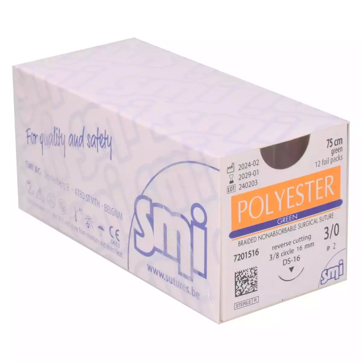  Matériel de suture Polyester Green