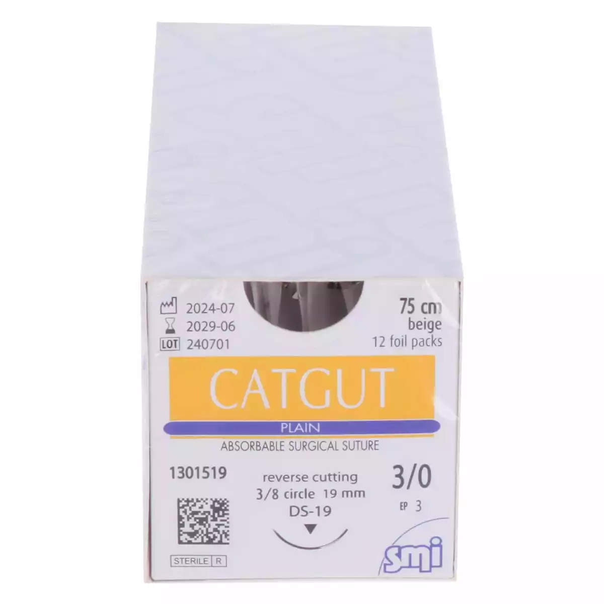  Fil de suture Catgut Plain pour chirurgie vétérinaire
