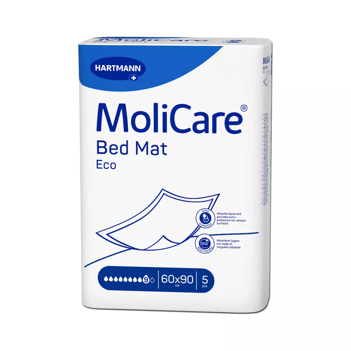 MoliCare Bed Mat Eco matrasbeschermers 9 druppels MoliCare Bed Mat Eco matrasbeschermers 9 druppels