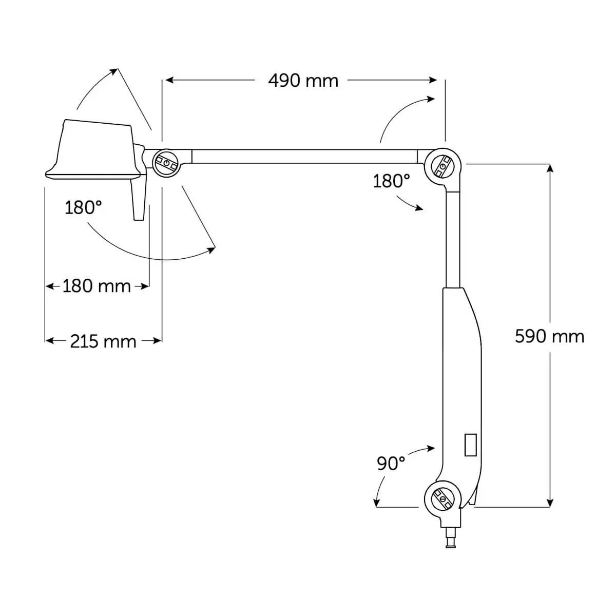  Lampe d'examen à LED ACEMST1.3 - modèle sur pied