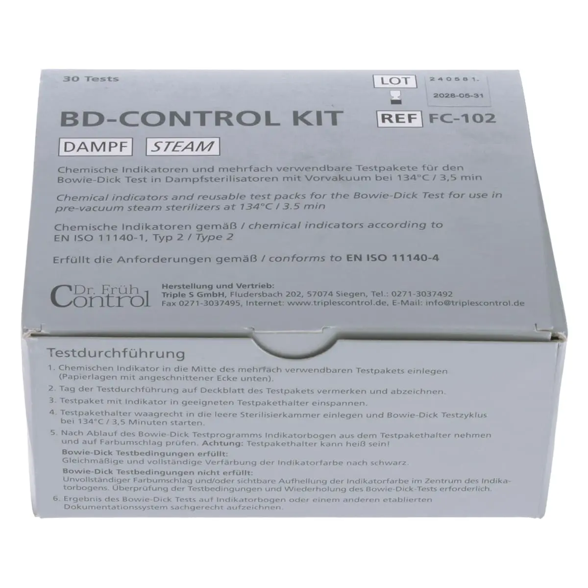 Kit BD-Control à usage multiple  Kit BD-Control à usage multiple