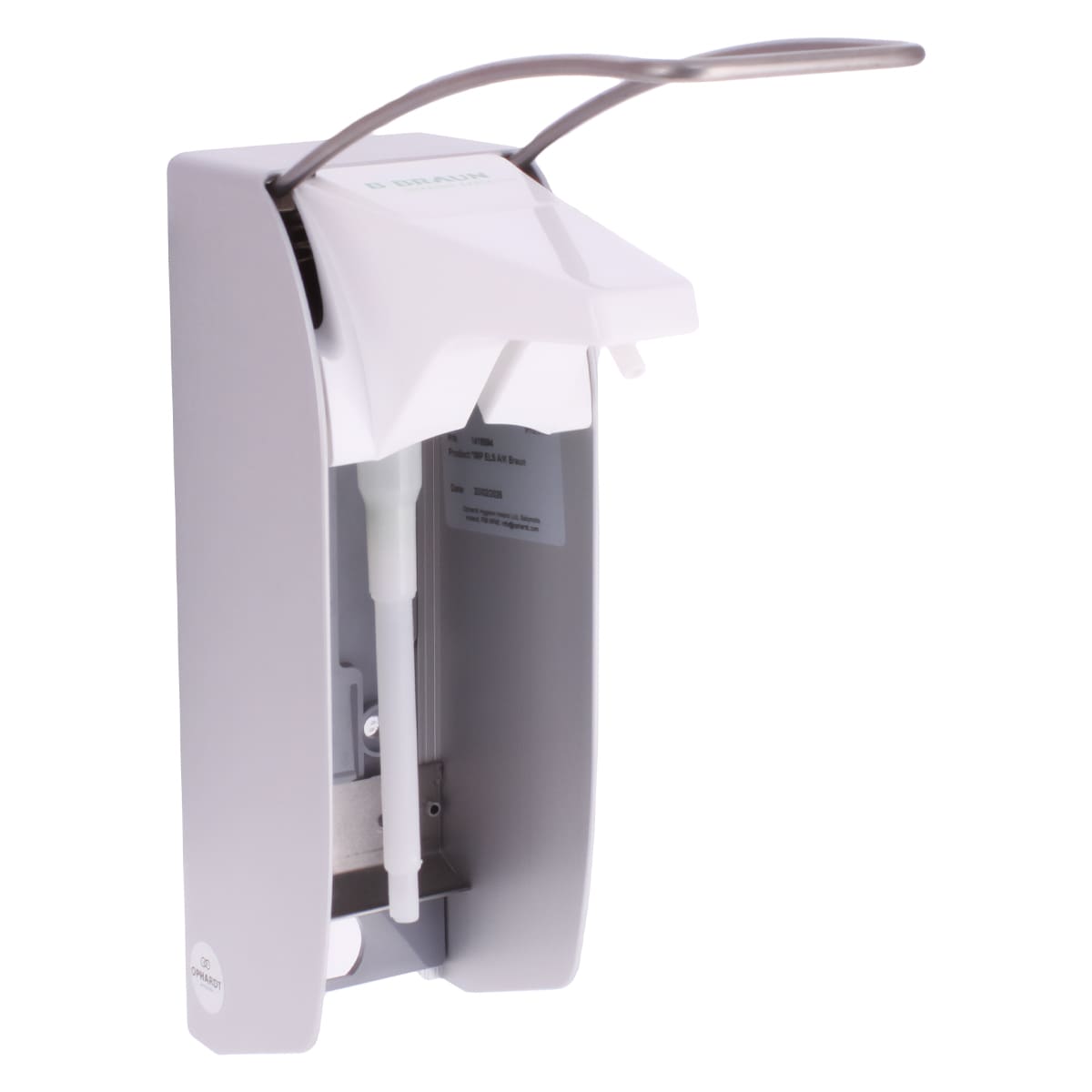 Dispenser voor zeep, desinfectiemiddel etc. Dispenser voor zeep, desinfectiemiddel etc.