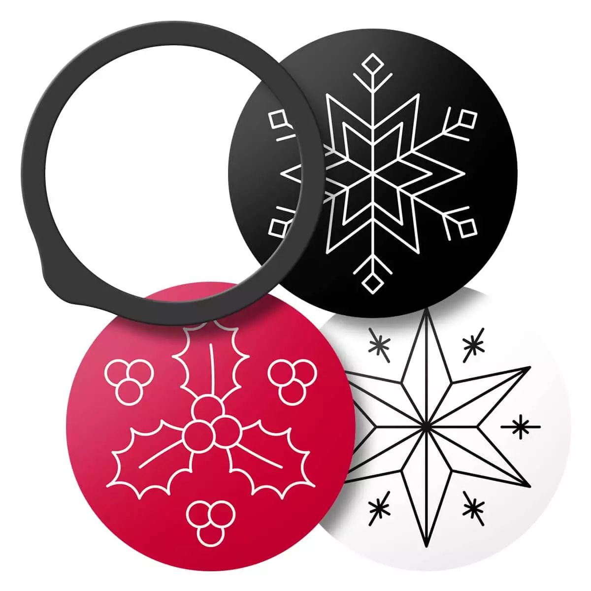  Bedrukte glasvezel-membraansets “Drums”