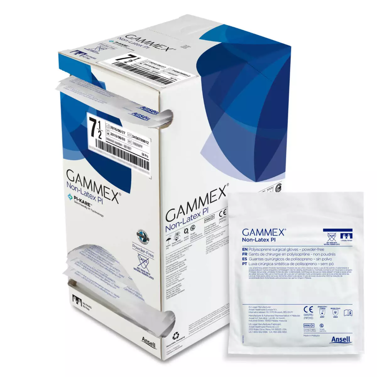  GAMMEX® Non-Latex PI chirurgische handschoen