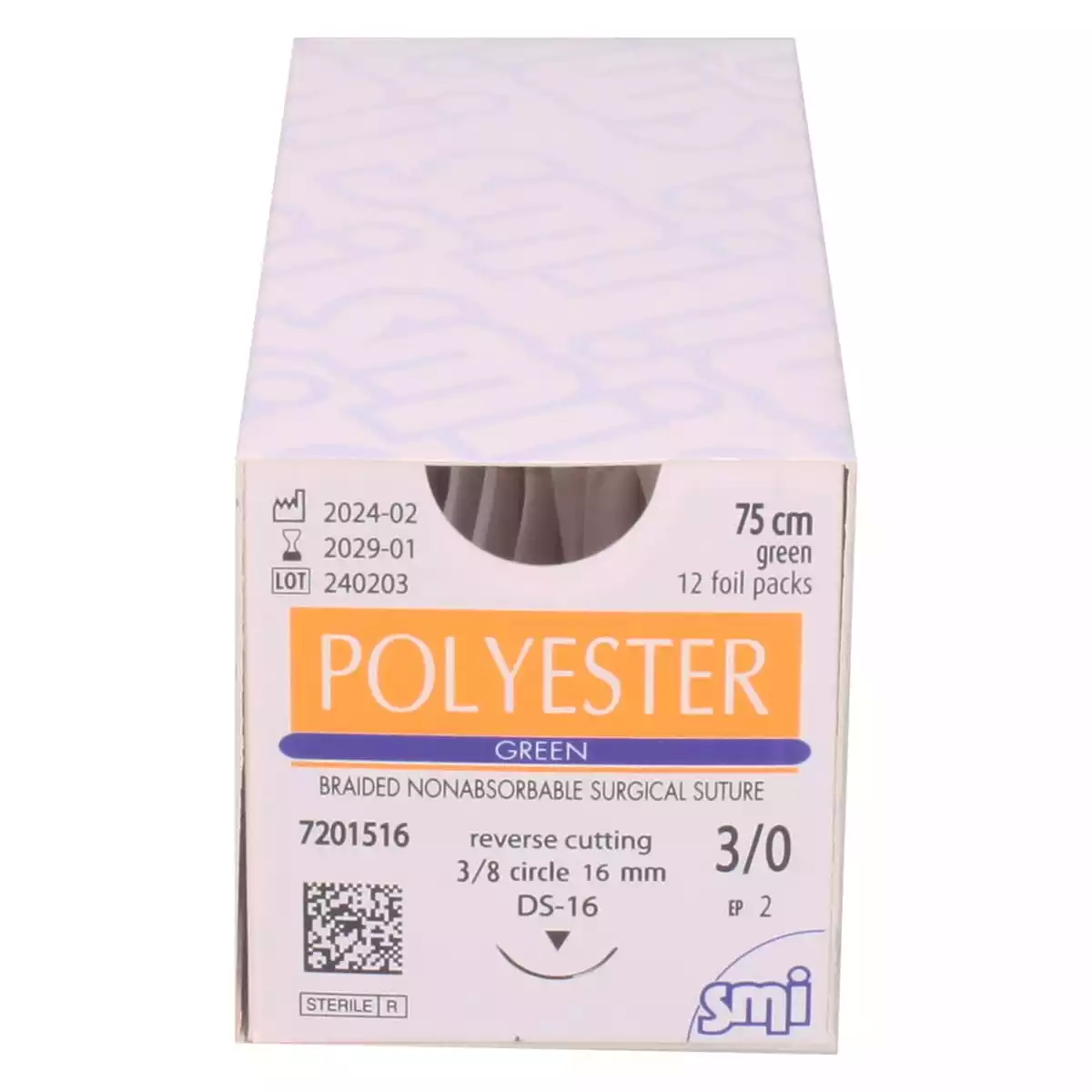  Matériel de suture Polyester Green