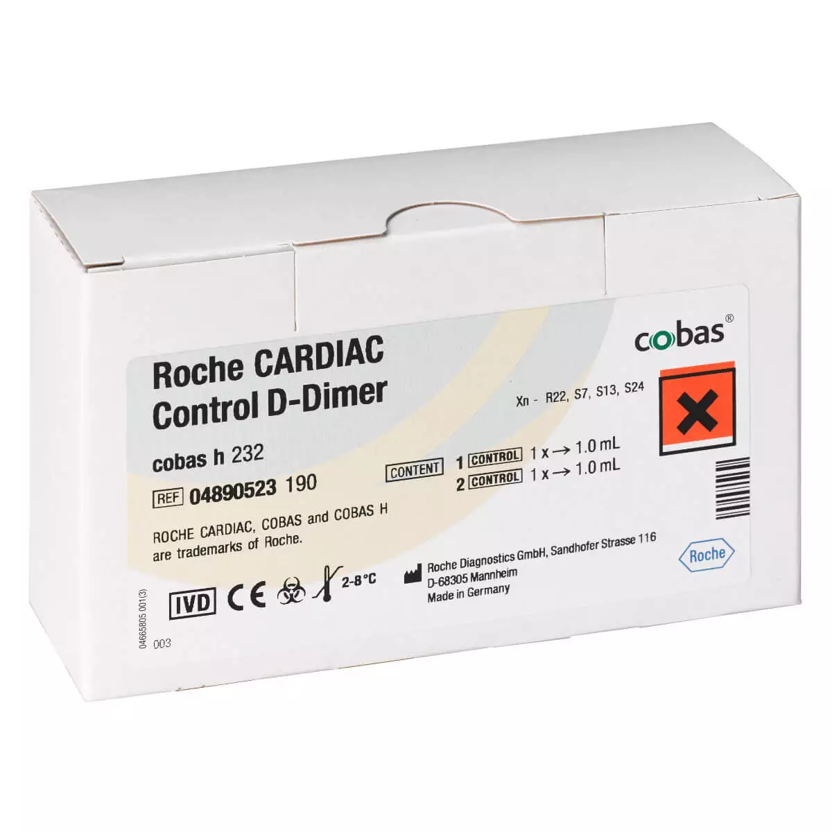  CARDIAC Controle voor cobas h 232