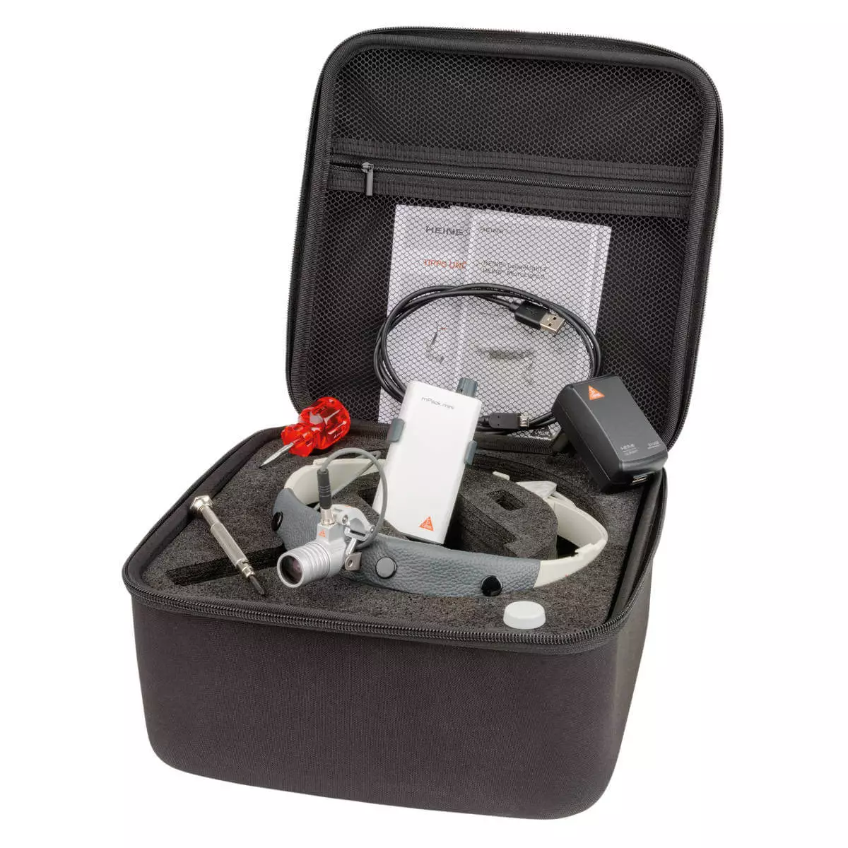  HEINE MicroLight2 hoofdlamp met mPack mini