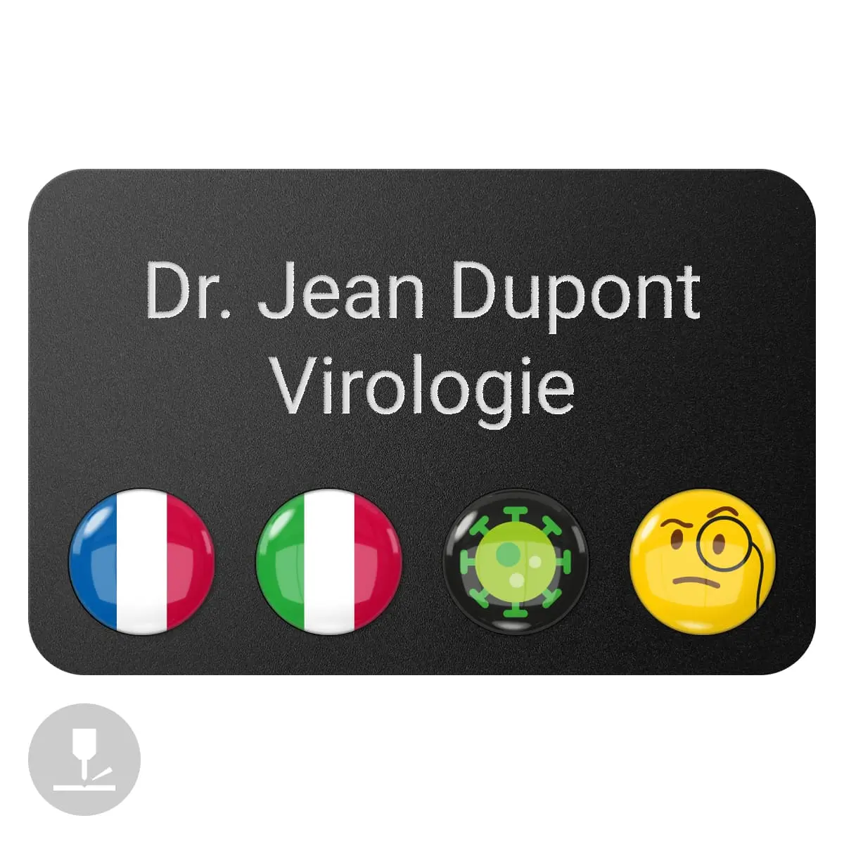  Magnetisch naamplaatje "DocTag"