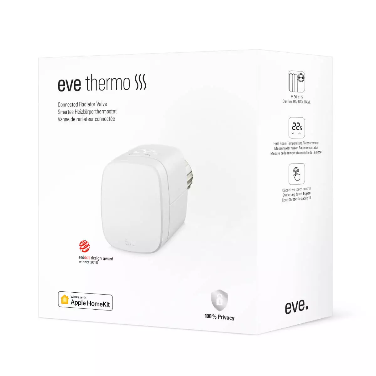  Thermostat de radiateur intelligent Eve Thermo
