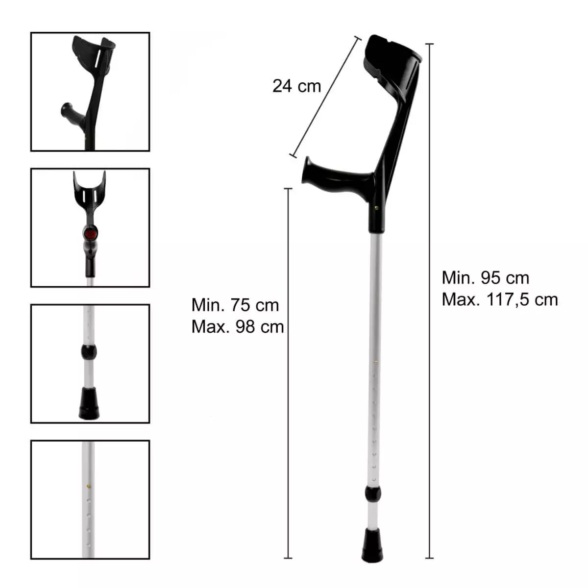  REBOTEC MAGIC-SOFT onderarmkrukken