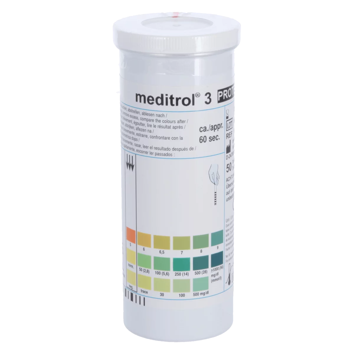  Bandelettes de test urinaire meditrol