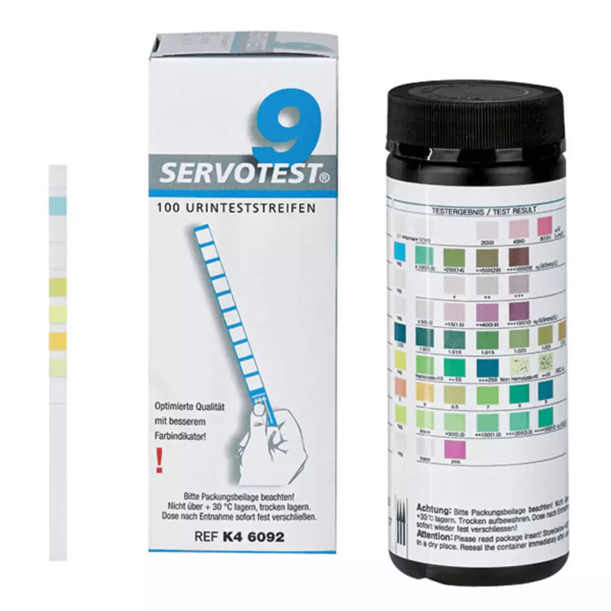  Bandelettes de test urinaire SERVOTEST